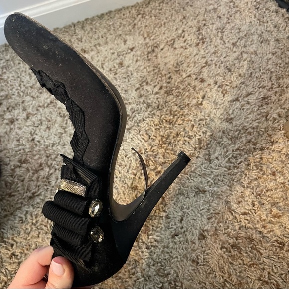 Tory Burch Elegant Black Women's Shoes size 9.5 - Picture 8 of 11